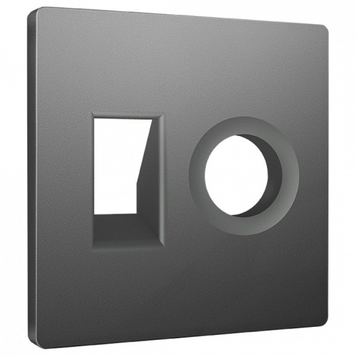 Накладка для ТВ-розетки и RJ-11 или RJ-45 Ambrella Volt ALFA AP6625 в Нижнем Новгороде