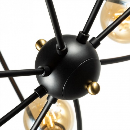 Люстра на штанге Arte Lamp Glasgow A1963PL-8BK в Нижнем Новгороде фото 2