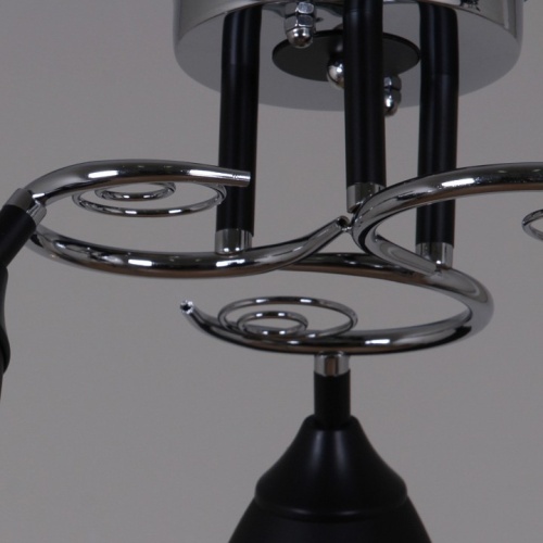 Люстра на штанге 70139-3.3-03 CR+BK в Нижнем Новгороде фото 2