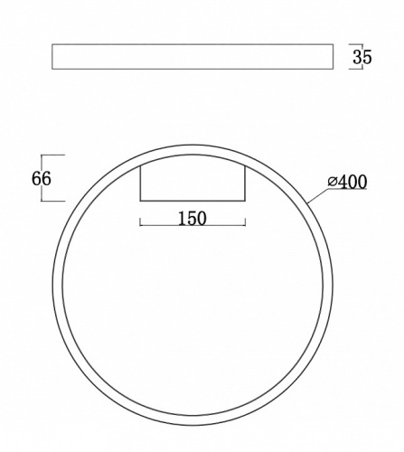 Накладной светильник Maytoni Rim MOD058CL-L25W4K в Похвистнево фото 2