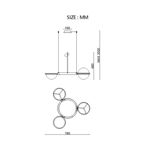 Подвесной светильник Imperiumloft PALMA palma01 в Нижнем Новгороде фото 3
