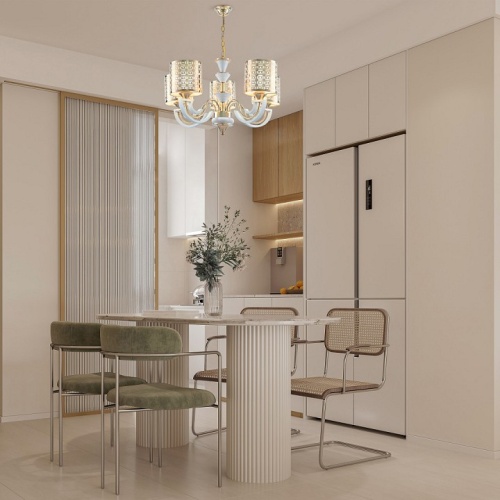 Подвесная люстра Arte Milano Florentia-8857 308857/5 Wh/Gd в Нижнем Новгороде фото 3