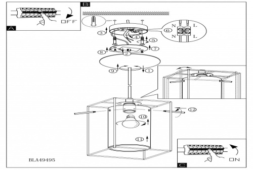 Подвесной светильник Eglo Loncino 49495 в Нижнем Новгороде фото 2