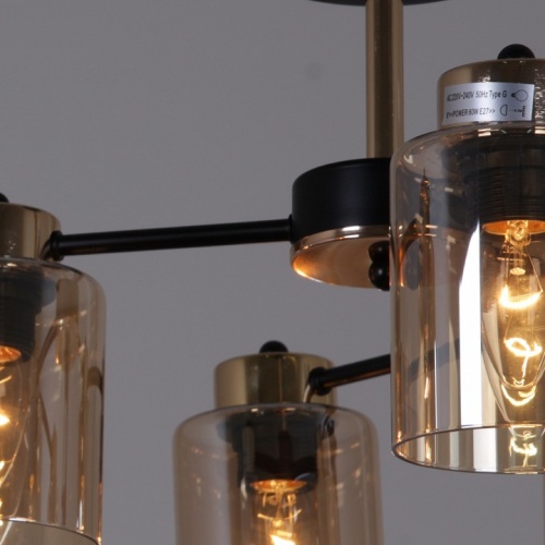 Люстра на штанге 01606-0.3-06 BK+FGD в Нижнем Новгороде фото 2