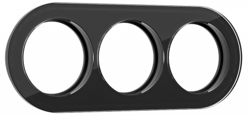 Рамка на 3 поста Werkel черный W0035108 в Нижнем Новгороде