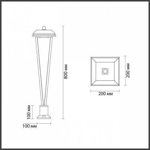 Наземный низкий светильник Odeon Light Bearitz 6655/12GL в Качканаре фото 2