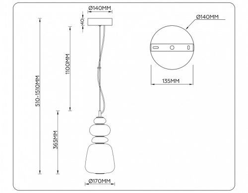 Подвесной светильник Ambrella Light LH LH53162 в Нижнем Новгороде фото 4