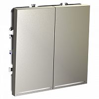 Выключатель двухклавишный с подсветкой без рамки Voltum S70 VLS020204 в Нижнем Новгороде