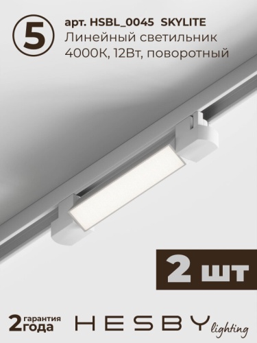 Комплект трековый Hesby Lighting Skylite №1 HSBL_kompl_S014_VL2W4K в Нижнем Новгороде фото 4