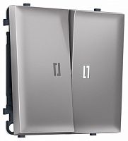 Выключатель самовозвратный двухклавишный с подсветкой, без рамки Ambrella Volt MS MS504055 в Нижнем Новгороде