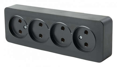 Розетка четверная без заземления Stekker София 49504 в Нижнем Новгороде