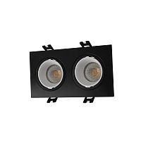 DK3072-BK+WH Встраиваемый светильник, IP 20, 10 Вт, GU5.3, LED, черный/белый, пластик в Бородино