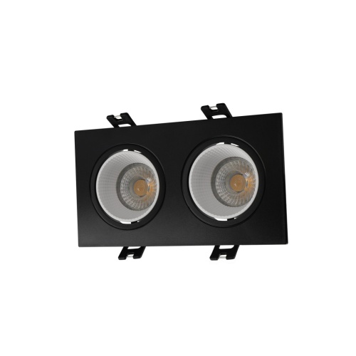 DK3072-BK+WH Встраиваемый светильник, IP 20, 10 Вт, GU5.3, LED, черный/белый, пластик в Кольчугино