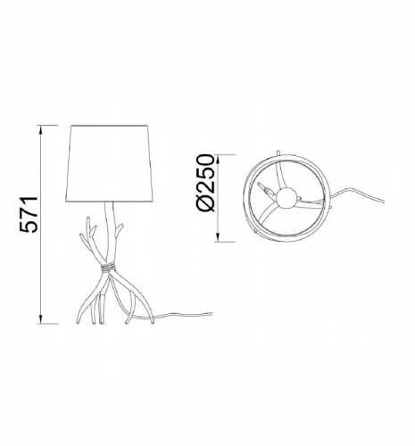 Настольная лампа декоративная Mantra Sabina 6181 в Нижнем Новгороде фото 3
