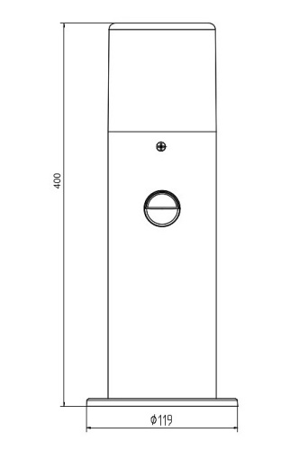 Наземный низкий светильник Escada Garden 10179/T в Кропоткине фото 2