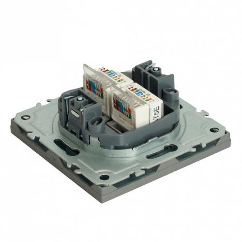 Розетка двойная Ethernet RJ-45 без рамки Stekker Эмили 49952 в Нижнем Новгороде фото 7