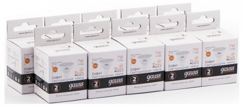 Лампа светодиодная Gauss Софит GU5.3 7Вт 3000K 13517 в Нижнем Новгороде фото 7
