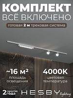 Комплект трековый Hesby Lighting Skylite №14 HSBL_kompl_S014_NI2W4K в Нижнем Новгороде