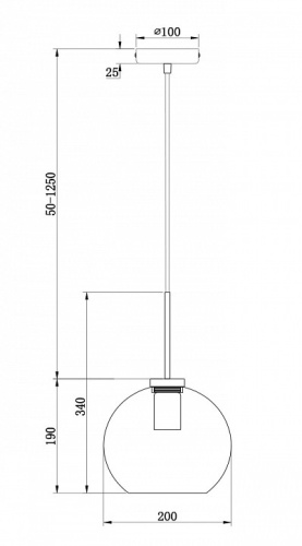Подвесной светильник Freya Bravis FR8002PL-01B в Нижнем Новгороде фото 4