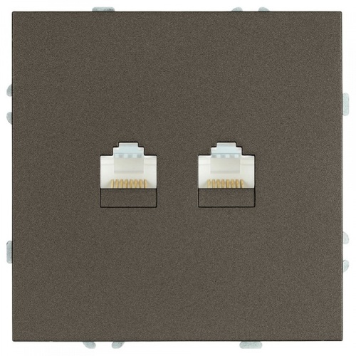 Розетка двойная Ethernet RJ-45 без рамки Stekker Эмили 49926 в Нижнем Новгороде