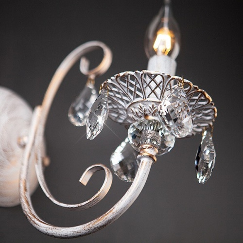 Бра Eurosvet Alda 3305/1 белый с золотом/прозрачный хрусталь Strotskis в Нижнем Новгороде фото 3