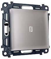 Выключатель самовозвратный одноклавишный с подсветкой, без рамки Ambrella Volt MA MA502055 в Нижнем Новгороде