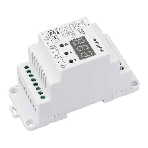 Контроллер SMART-K3-RGBW (12-36V, 4x5A, DIN, 2.4G) (Arlight, IP20 Пластик, 5 лет) в Кушве фото 2