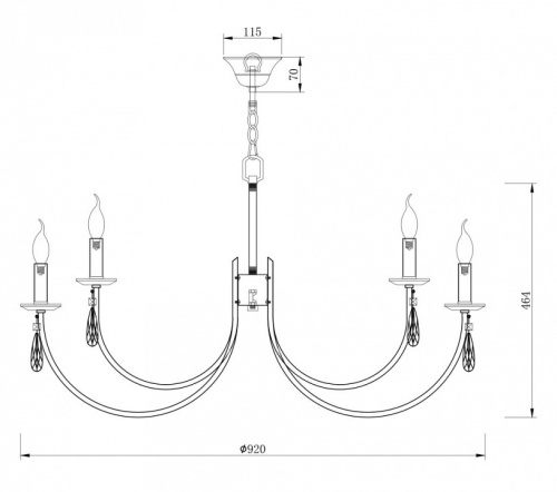 Подвесная люстра Freya Forte FR1006PL-12N в Нижнем Новгороде фото 2