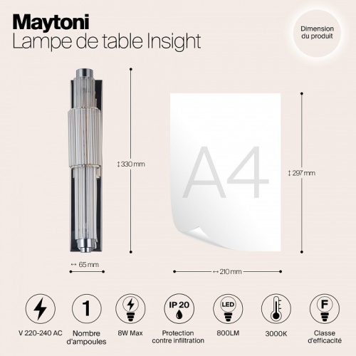 Бра Maytoni Verticale MOD308WL-L9CG3K в Бугульме фото 3