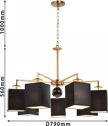 Подвесная люстра Favourite Diva 2822-7P в Нижнем Новгороде фото 8