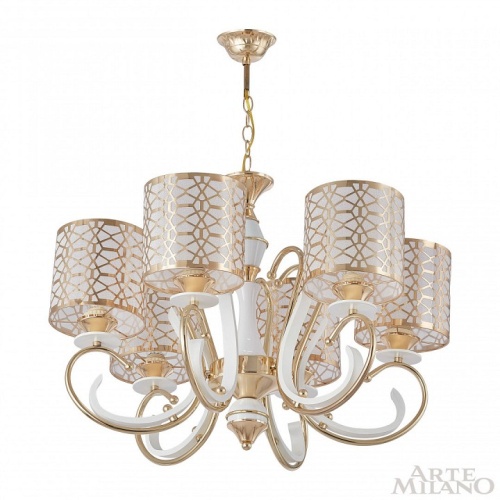 Подвесная люстра Arte Milano Florentia-1237 301237/6 Wh/Gd в Нижнем Новгороде фото 10