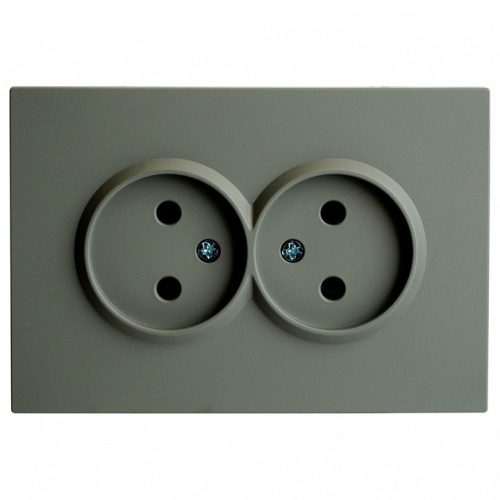 Розетка двойная без заземления и со шторкой Stekker Эмили 49955 в Нижнем Новгороде