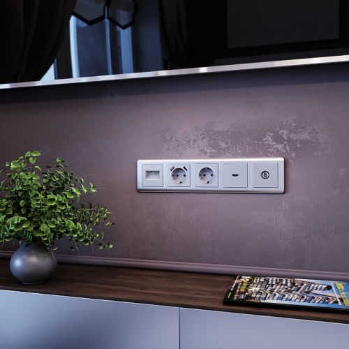 Рамка на 5 постов Werkel Stream (серебряный) W0052106 в Нижнем Новгороде фото 2