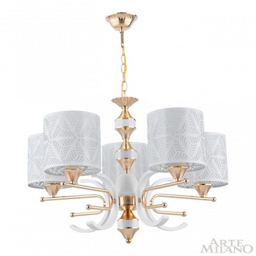 Подвесная люстра Arte Milano Florentia-2097 302097/5 Wh/Gd в Нижнем Новгороде фото 9