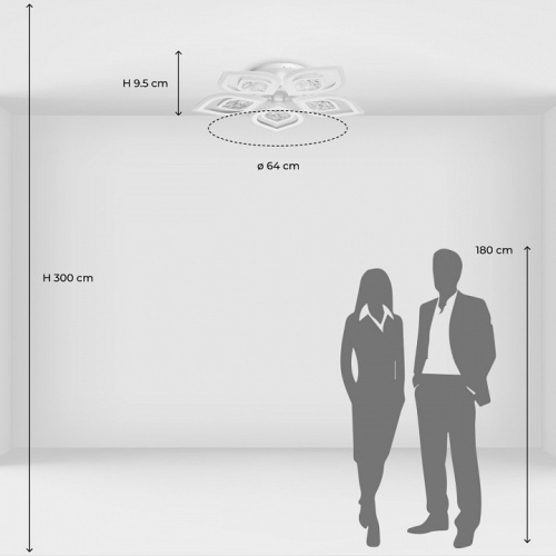 Потолочная люстра De City Мадлен 15 424014505 в Нижнем Новгороде фото 3