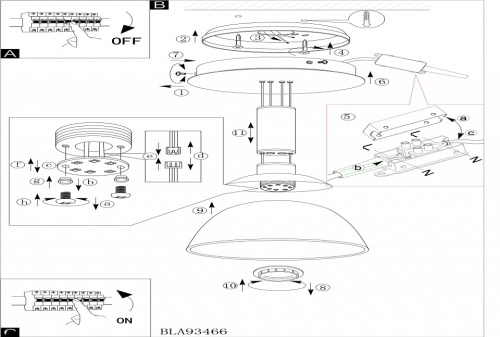 Подвесной светильник Eglo Montefio 93466 в Нижнем Новгороде фото 4