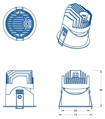 Встраиваемый светильник Fiberli 1005 12130604 в Нижнем Новгороде фото 4