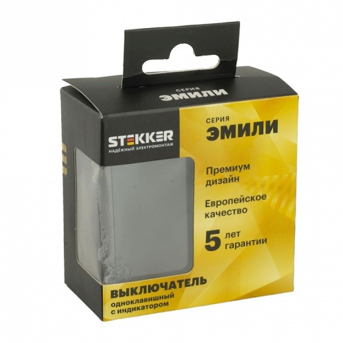 Выключатель одноклавишный с подсветкой без рамки Stekker Эмили 49837 в Нижнем Новгороде фото 10