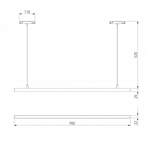 Подвесной светильник Elektrostandard Slim Magnetic a064802 в Нижнем Новгороде фото 4