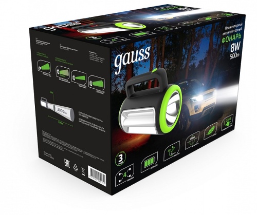 Фонарь ручной Gauss GF600 GF603 в Нижнем Новгороде фото 2