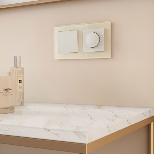 Рамка на 2 поста Werkel Favorit (молочный, стекло) W0021141 в Нижнем Новгороде фото 3