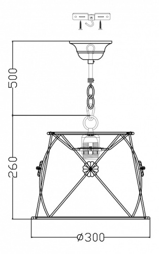 Подвесной светильник Maytoni Lea ARM369-11-G в Кропоткине фото 3
