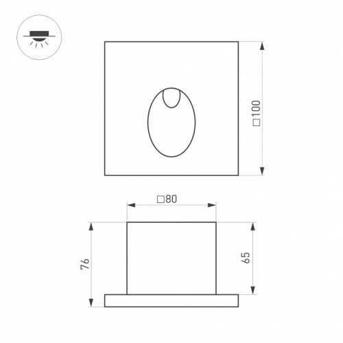 Встраиваемый светильник Arlight LT-TIE 051051 в Нижнем Новгороде фото 2