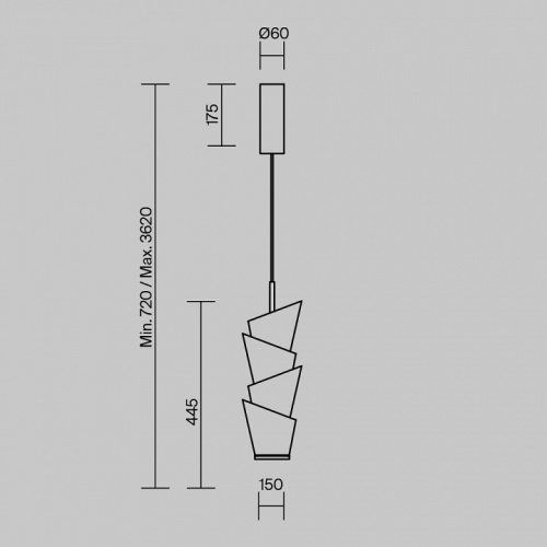 Подвесной светильник Maytoni Seoul MOD374PL-L28W3K в Нижнем Новгороде фото 3