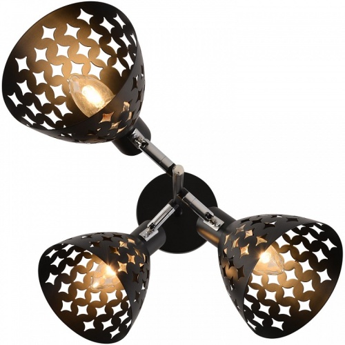 Люстра на штанге 01554-3.3-03B BK+CR в Нижнем Новгороде фото 4