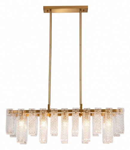 Люстра на штанге Indigo Brina 12027/10PL Brass в Нижнем Новгороде фото 5