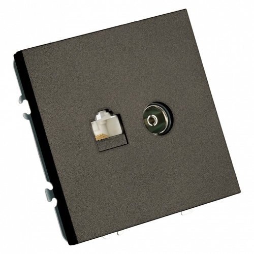 ТВ-розетка и розетка Ethernet RJ-45 без рамки Stekker Эмили 49924 в Нижнем Новгороде фото 2