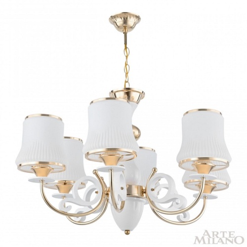Подвесная люстра Arte Milano Florentia-1097 301097/6 Wh/Gd в Нижнем Новгороде фото 8