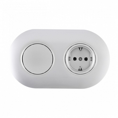 Блок с выключателями одноклавишными влагозащищенными Arte Milano SET08-2 SET08-2-40-1-30-1 silver в Нижнем Новгороде