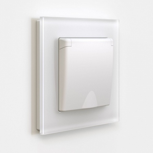 Розетка с заземлением и со шторками, без рамки с крышкой Werkel белый матовый W1171261 в Нижнем Новгороде фото 5